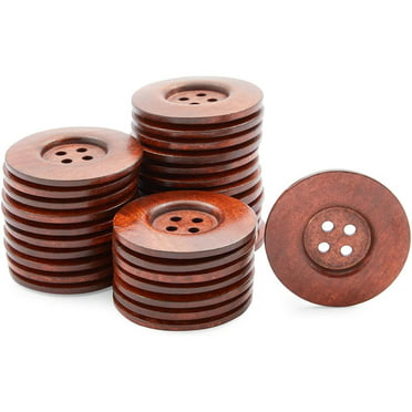 40pcs Wooden Mixed printing Trees buttons 2-holes sewing Scrapbooking 40mm